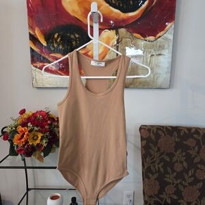 Zenana Dark Brush Sleeveless Bodysuit